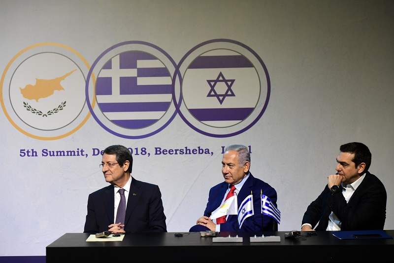 PM Netanyahu, Cypriot Pres. Anastasiades & Greek PM Tsipras